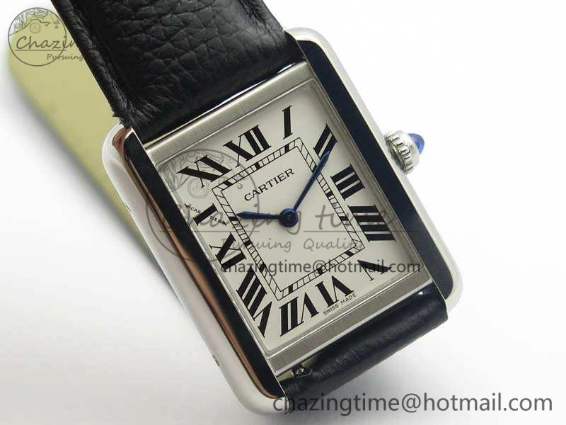 Tank Solo W5200002 Ladies 25mm SS ZF 1:1 Best Edition White Dial On Leather Strap Ronda Quartz