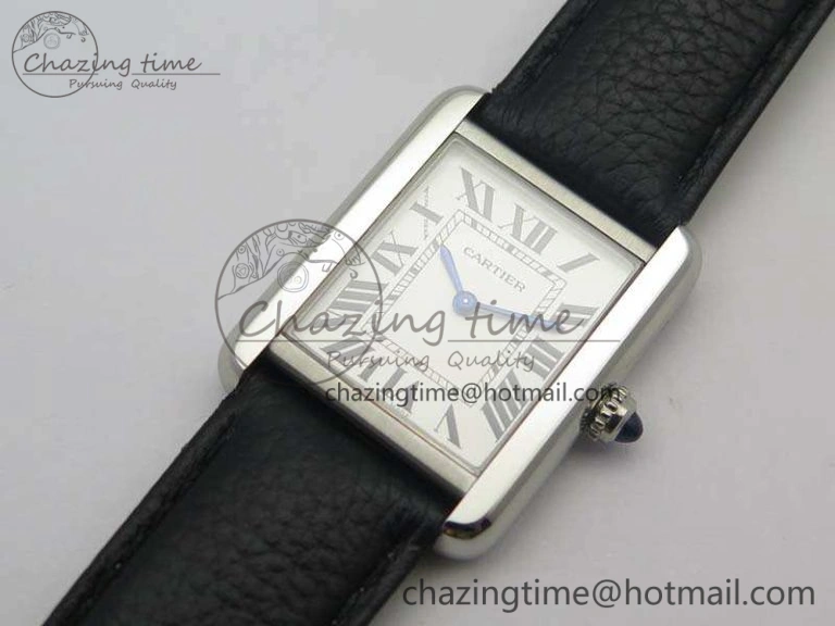 Tank Solo W5200002 Ladies 25mm SS ZF 1:1 Best Edition White Dial On Leather Strap Ronda Quartz