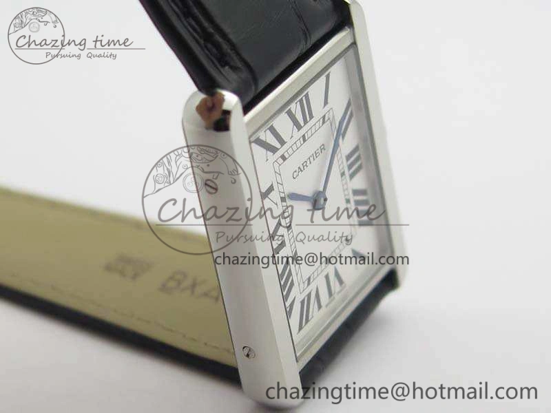 Tank Solo W5200002 Ladies 28mm SS LMF 1:1 Best Edition White Dial On Leather Strap Ronda Quartz