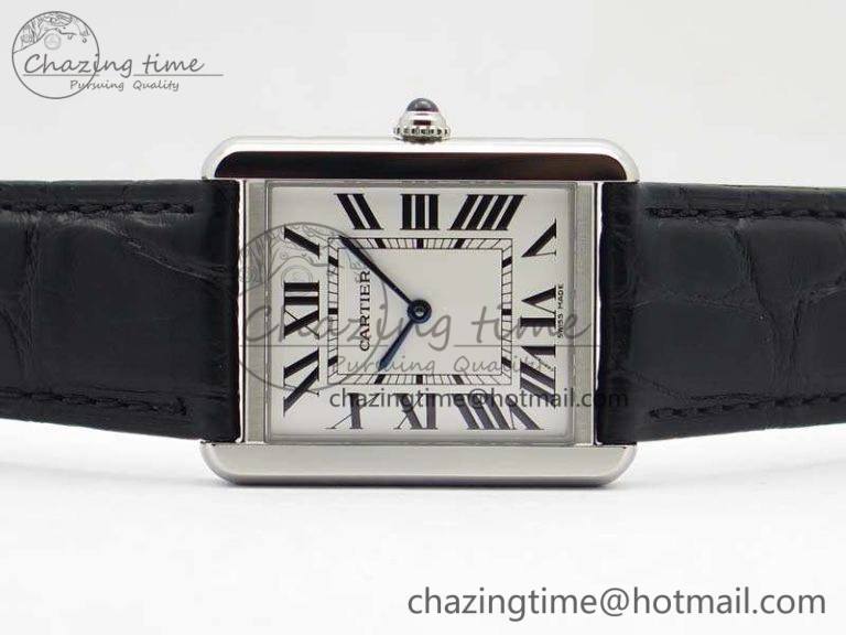 Tank Solo W5200002 Ladies 28mm SS LMF 1:1 Best Edition White Dial On Leather Strap Ronda Quartz