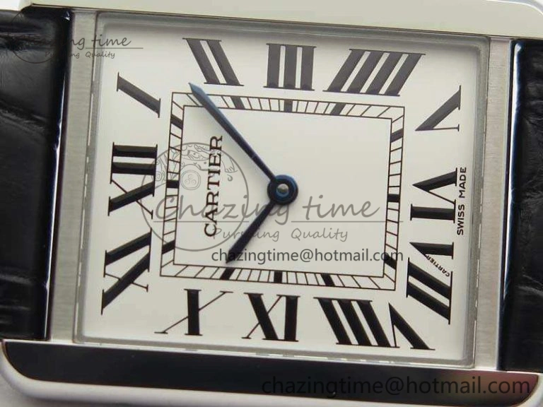 Tank Solo W5200002 Ladies 28mm SS LMF 1:1 Best Edition White Dial On Leather Strap Ronda Quartz
