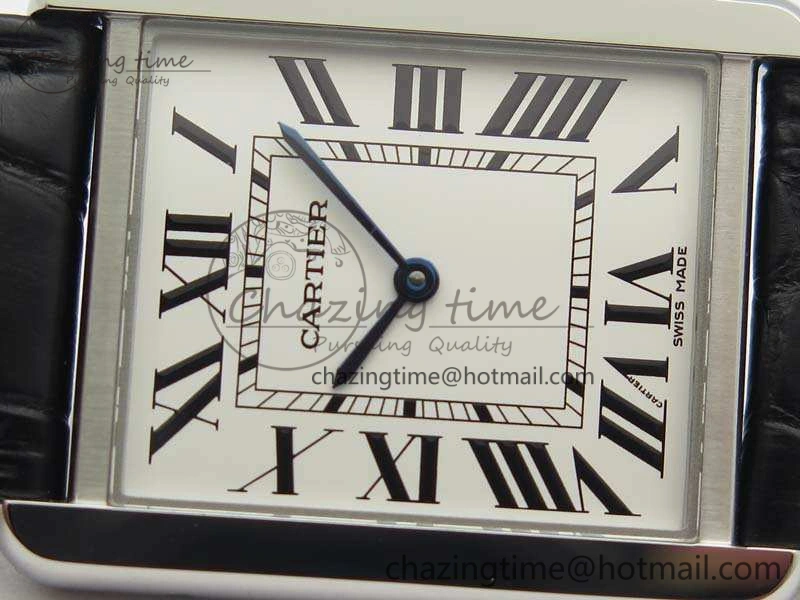Tank Solo W5200002 Ladies 28mm SS LMF 1:1 Best Edition White Dial On Leather Strap Ronda Quartz