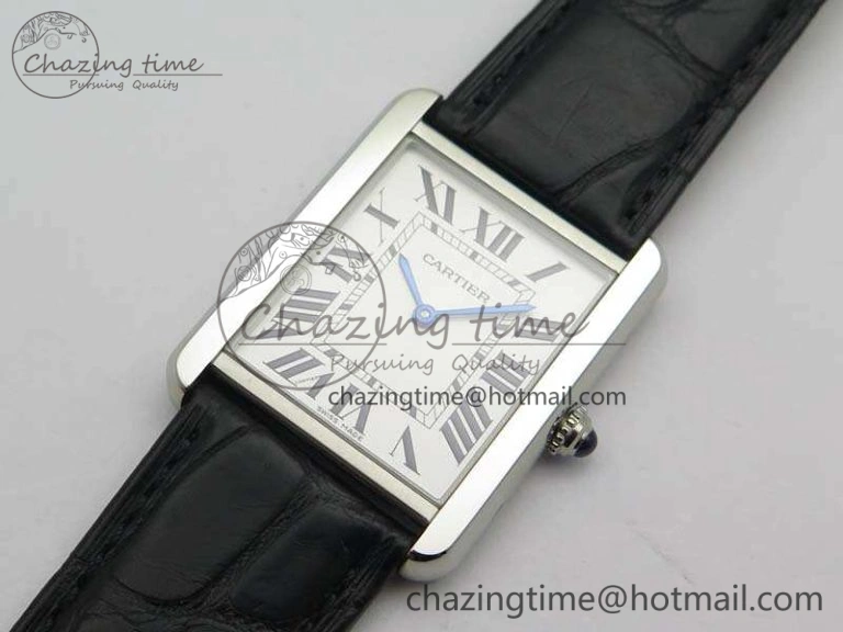 Tank Solo W5200002 Ladies 28mm SS LMF 1:1 Best Edition White Dial On Leather Strap Ronda Quartz