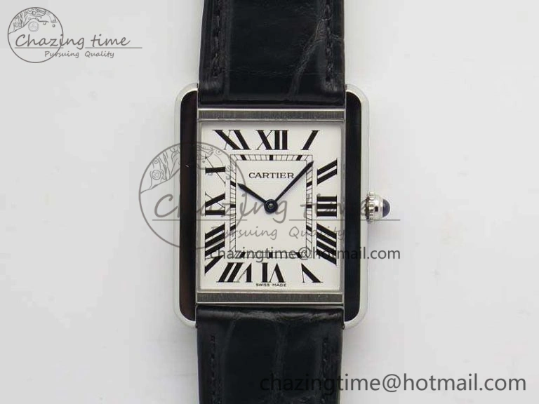 Tank Solo W5200002 Ladies 28mm SS LMF 1:1 Best Edition White Dial On Leather Strap Ronda Quartz