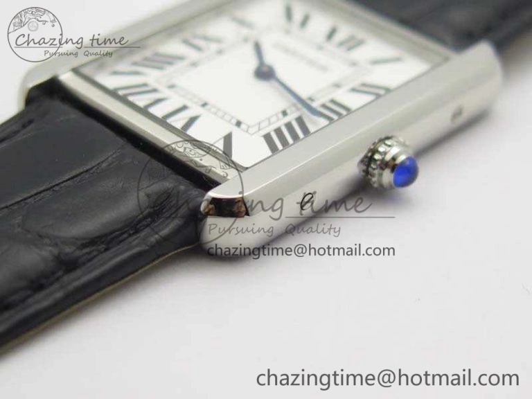 Tank Solo W5200002 Ladies 28mm SS LMF 1:1 Best Edition White Dial On Leather Strap Ronda Quartz