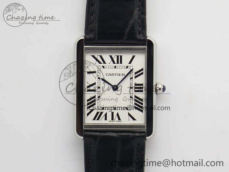 Tank Solo W5200002 Ladies 28mm SS LMF 1:1 Best Edition White Dial On Leather Strap Ronda Quartz