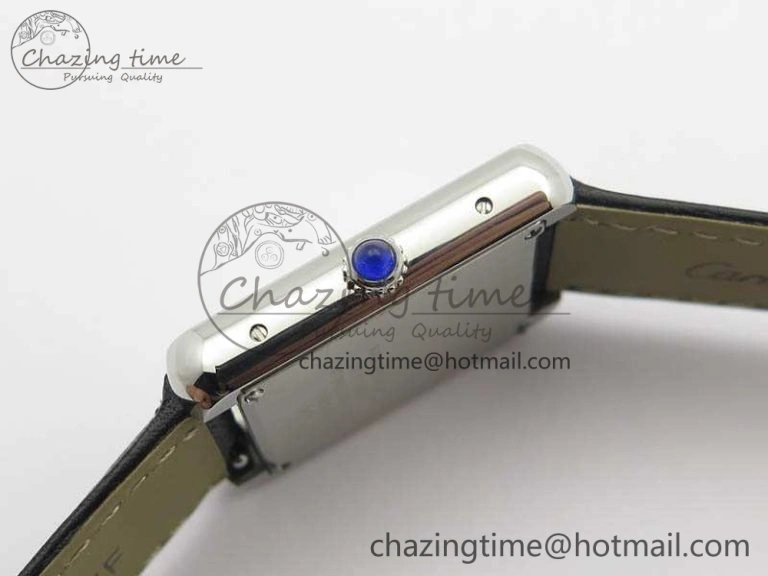 Tank W5200002 Ladies 25mm SS GPF 1:1 Best Edition White Dial On Leather Strap Ronda Quartz