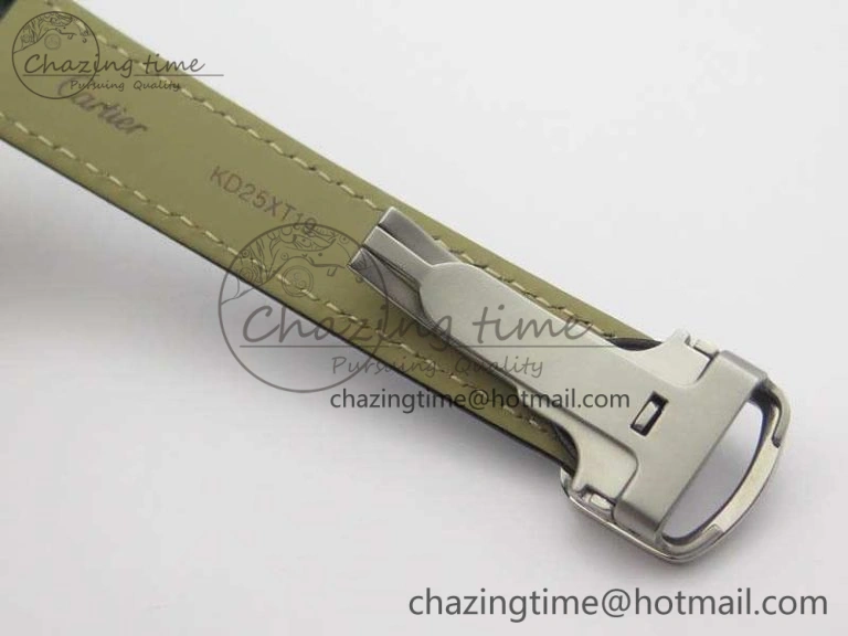 Tank W5200002 Ladies 25mm SS GPF 1:1 Best Edition White Dial On Leather Strap Ronda Quartz