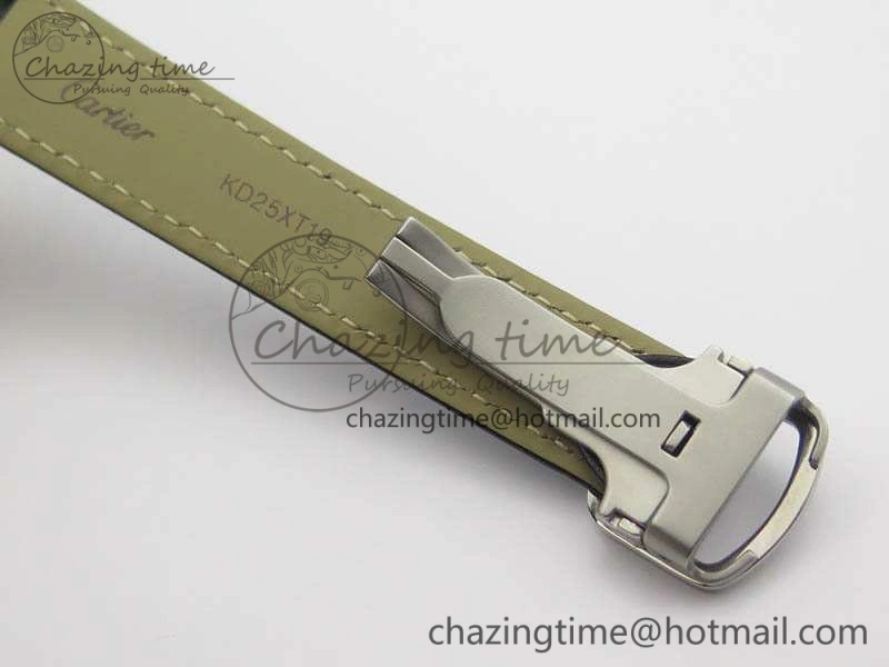 Tank W5200002 Ladies 25mm SS GPF 1:1 Best Edition White Dial On Leather Strap Ronda Quartz