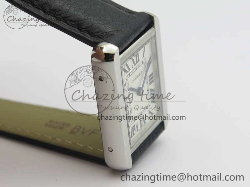 Tank W5200002 Ladies 25mm SS GPF 1:1 Best Edition White Dial On Leather Strap Ronda Quartz
