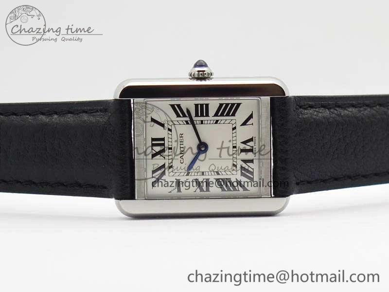 Tank W5200002 Ladies 25mm SS GPF 1:1 Best Edition White Dial On Leather Strap Ronda Quartz