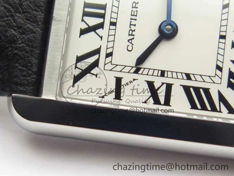 Tank W5200002 Ladies 25mm SS GPF 1:1 Best Edition White Dial On Leather Strap Ronda Quartz