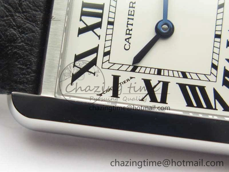 Tank W5200002 Ladies 25mm SS GPF 1:1 Best Edition White Dial On Leather Strap Ronda Quartz
