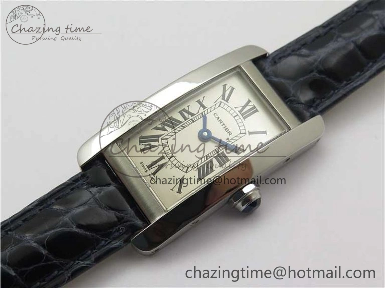 Tank WJTA0029 29mm 8848F SS Silver Dial on Black Croco Strap Ronda Quartz