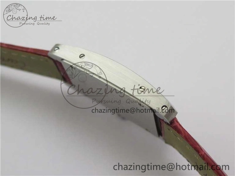 Tank WJTA0029 29mm 8848F SS Silver Dial on Red Croco Strap Ronda Quartz