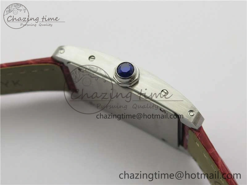 Tank WJTA0029 29mm 8848F SS Silver Dial on Red Croco Strap Ronda Quartz
