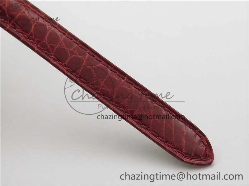 Tank WJTA0029 29mm 8848F SS Silver Dial on Red Croco Strap Ronda Quartz