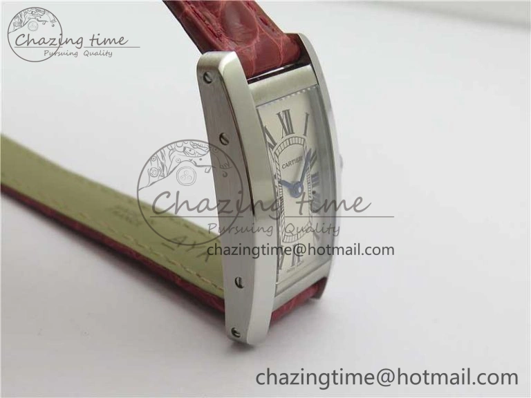 Tank WJTA0029 29mm 8848F SS Silver Dial on Red Croco Strap Ronda Quartz
