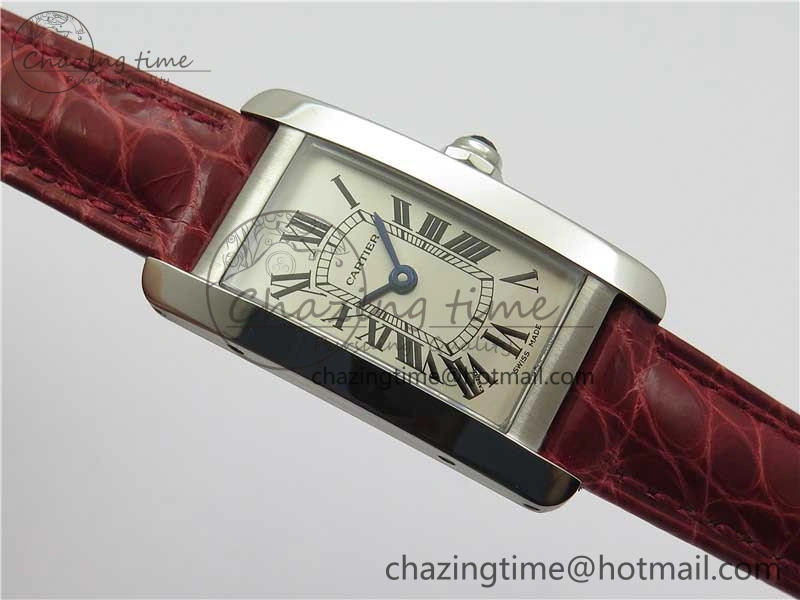 Tank WJTA0029 29mm 8848F SS Silver Dial on Red Croco Strap Ronda Quartz
