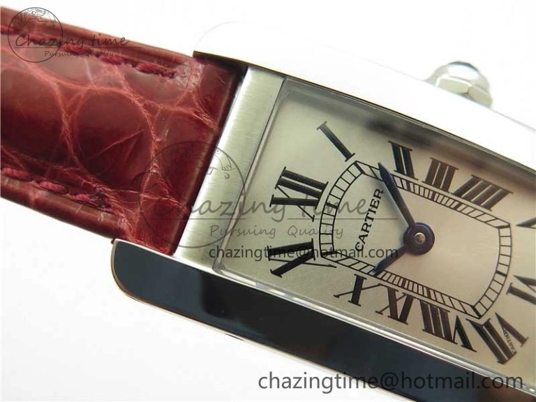 Tank WJTA0029 29mm 8848F SS Silver Dial on Red Croco Strap Ronda Quartz