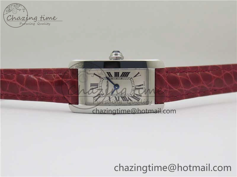 Tank WJTA0029 29mm 8848F SS Silver Dial on Red Croco Strap Ronda Quartz