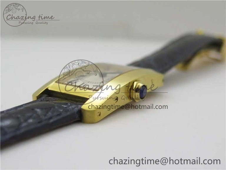 Tank WJTA0029 29mm 8848F YG Silver Dial on Black Croco Strap Ronda Quartz