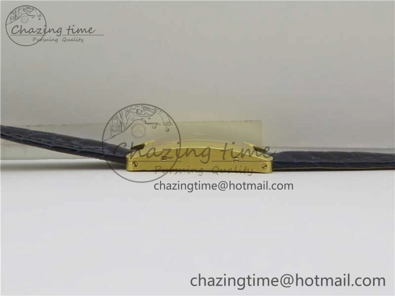 Tank WJTA0029 29mm 8848F YG Silver Dial on Black Croco Strap Ronda Quartz