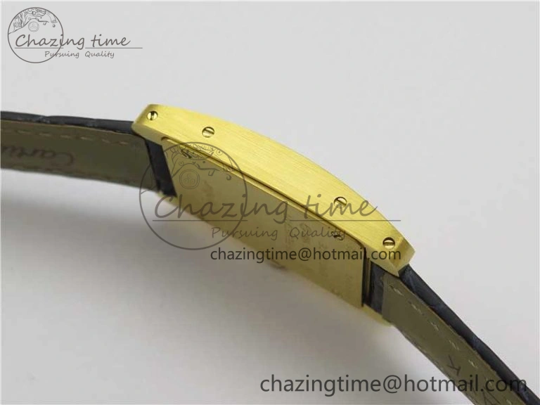 Tank WJTA0029 29mm 8848F YG Silver Dial on Black Croco Strap Ronda Quartz