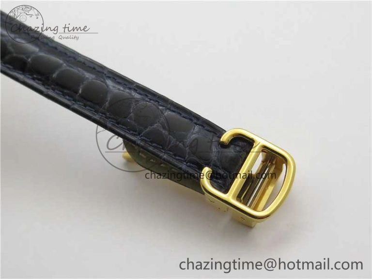 Tank WJTA0029 29mm 8848F YG Silver Dial on Black Croco Strap Ronda Quartz