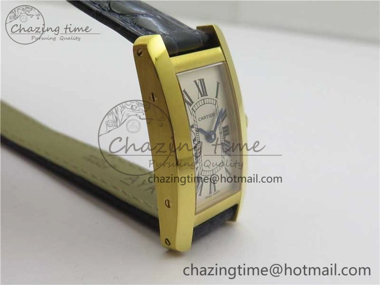 Tank WJTA0029 29mm 8848F YG Silver Dial on Black Croco Strap Ronda Quartz