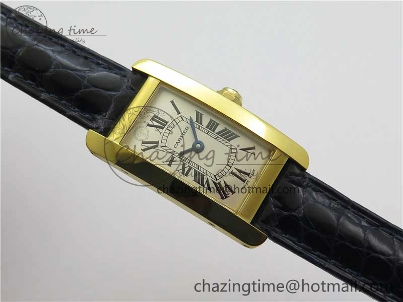 Tank WJTA0029 29mm 8848F YG Silver Dial on Black Croco Strap Ronda Quartz