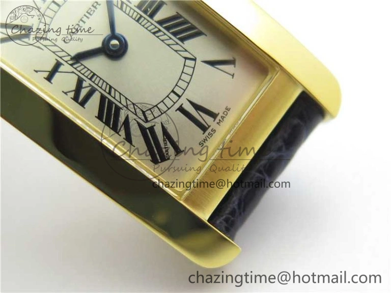 Tank WJTA0029 29mm 8848F YG Silver Dial on Black Croco Strap Ronda Quartz