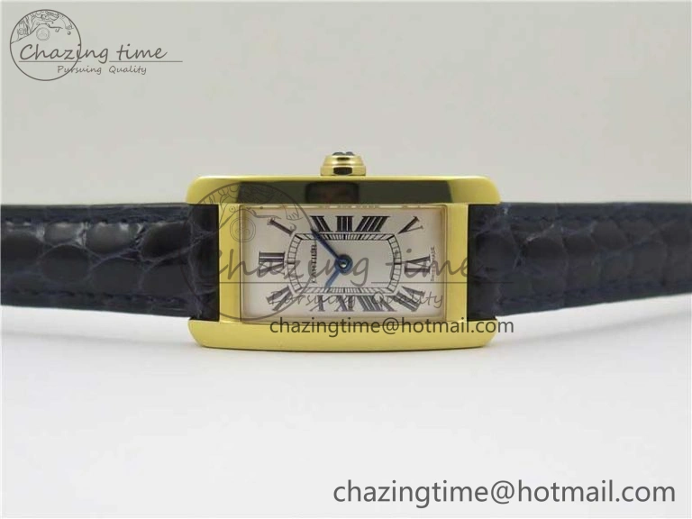Tank WJTA0029 29mm 8848F YG Silver Dial on Black Croco Strap Ronda Quartz