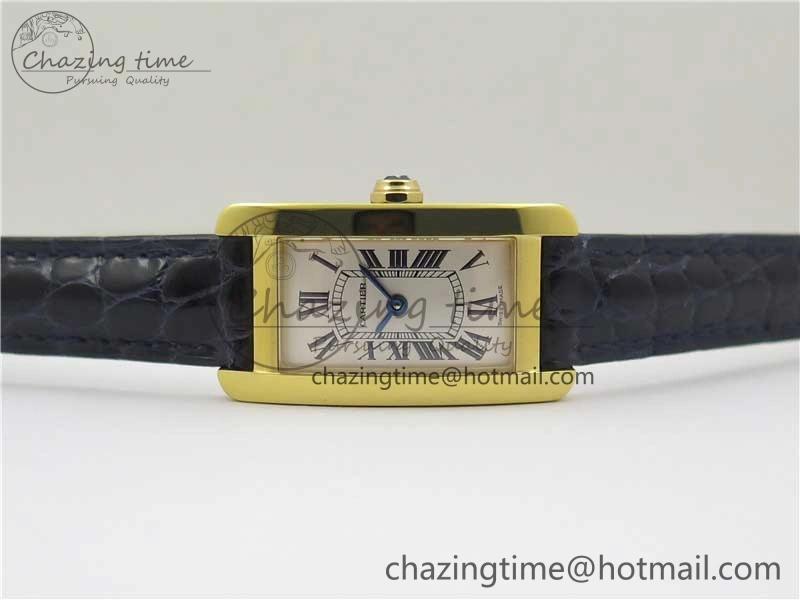 Tank WJTA0029 29mm 8848F YG Silver Dial on Black Croco Strap Ronda Quartz