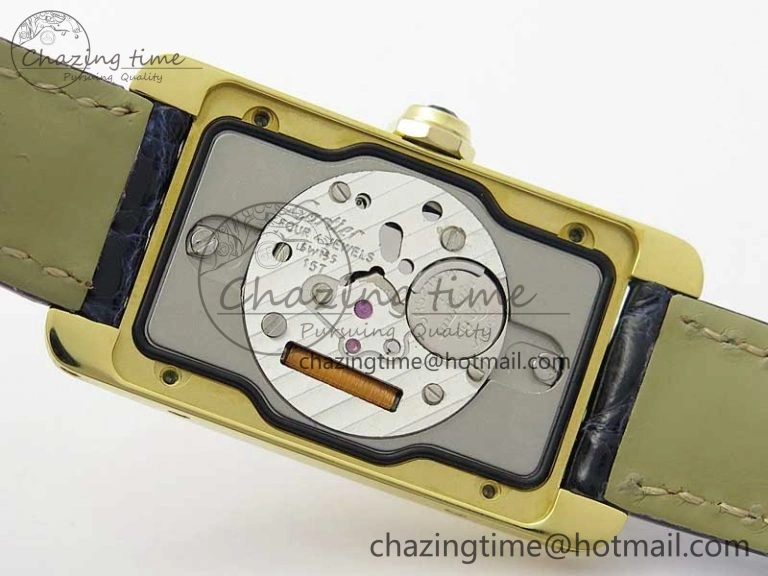 Tank WJTA0029 29mm 8848F YG Silver Dial on Black Croco Strap Ronda Quartz