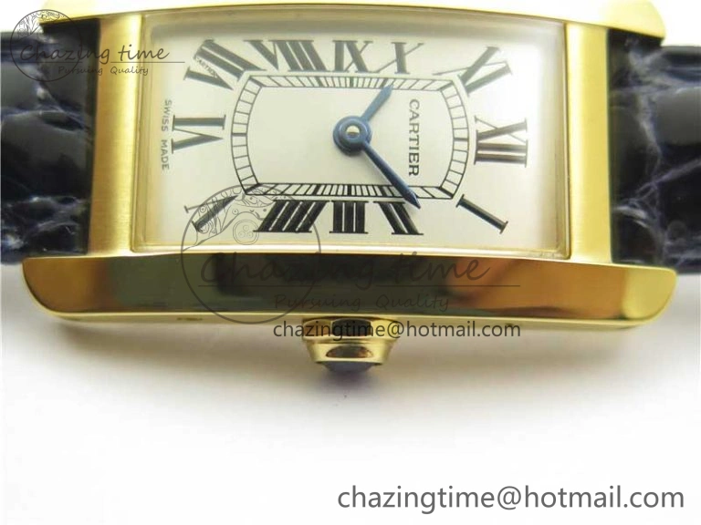 Tank WJTA0029 29mm 8848F YG Silver Dial on Black Croco Strap Ronda Quartz