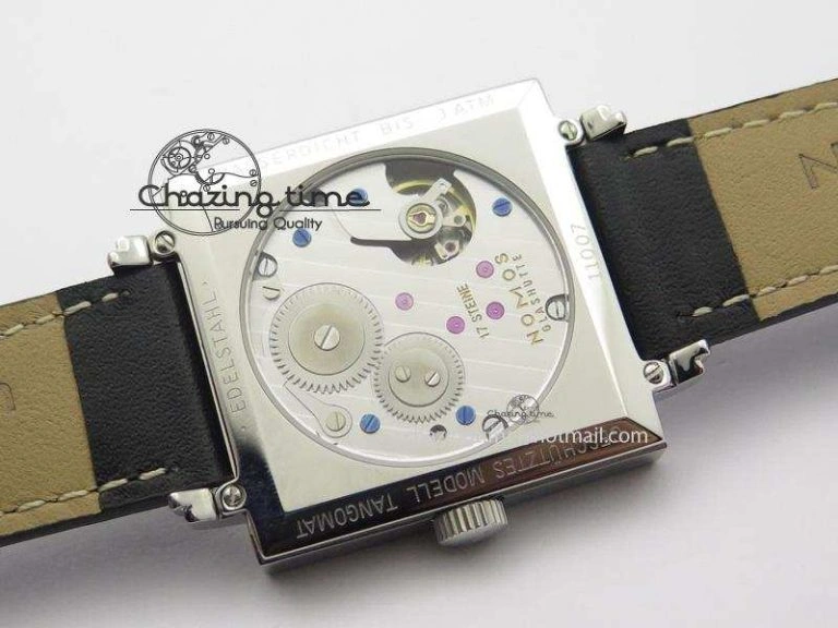 Tetra SS Gold Dial On Black Leather Strap A2813