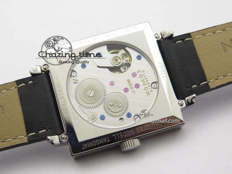 Tetra SS Gold Dial On Black Leather Strap A2813