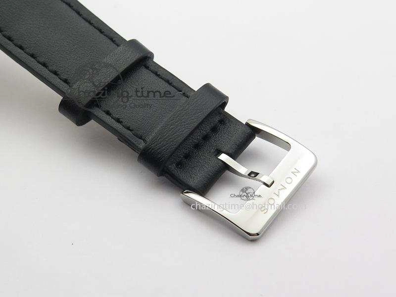 Tetra SS Gold Dial On Black Leather Strap A2813