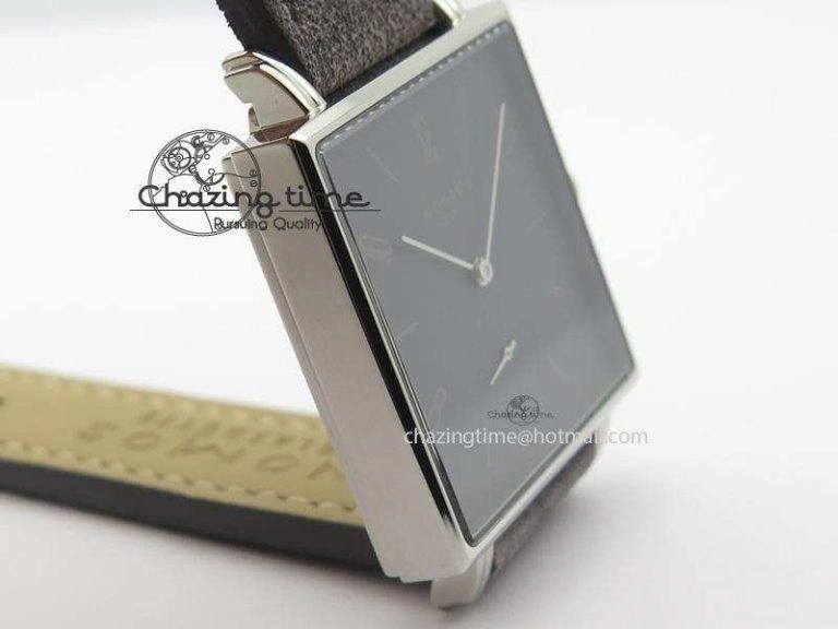 Tetra SS Grey Dial On Grey Leather Strap A2813