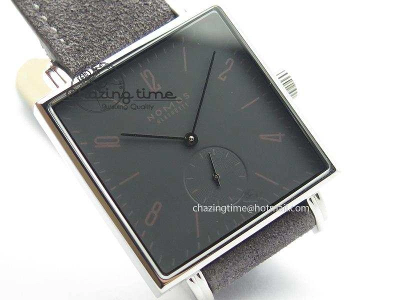 Tetra SS Grey Dial On Grey Leather Strap A2813
