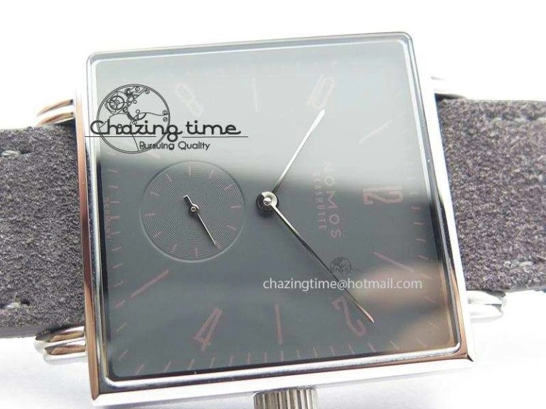 Tetra SS Grey Dial On Grey Leather Strap A2813