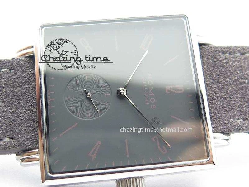 Tetra SS Grey Dial On Grey Leather Strap A2813