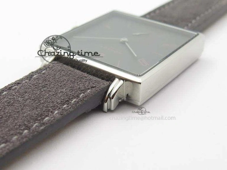Tetra SS Grey Dial On Grey Leather Strap A2813