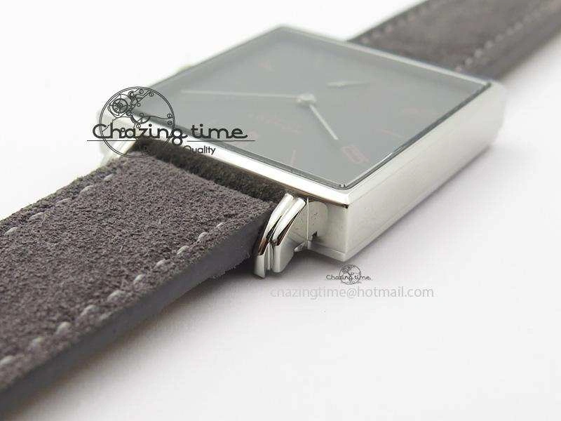 Tetra SS Grey Dial On Grey Leather Strap A2813