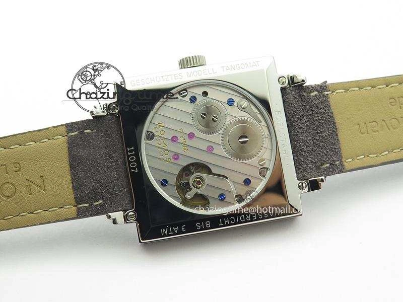 Tetra SS Grey Dial On Grey Leather Strap A2813