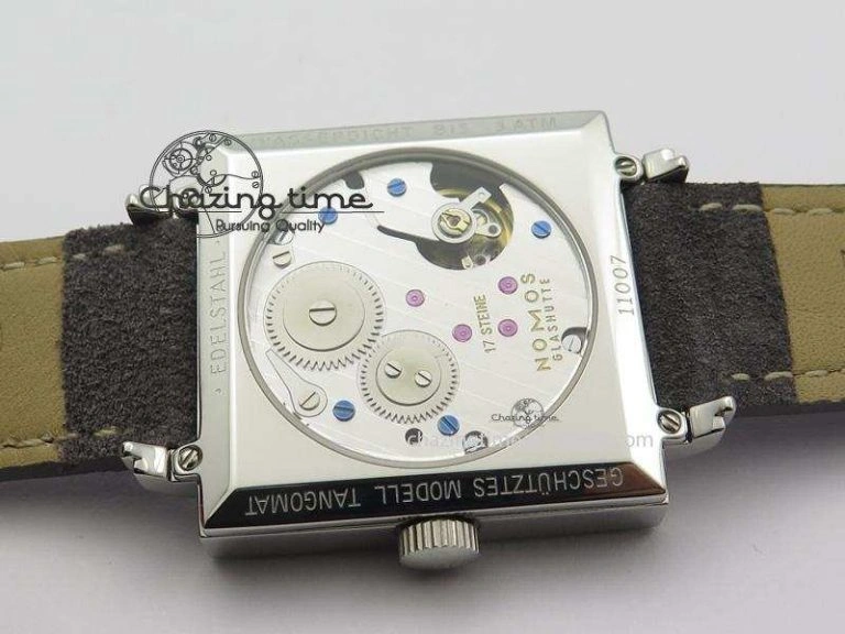 Tetra SS Grey Dial On Grey Leather Strap A2813