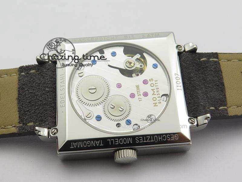 Tetra SS Grey Dial On Grey Leather Strap A2813