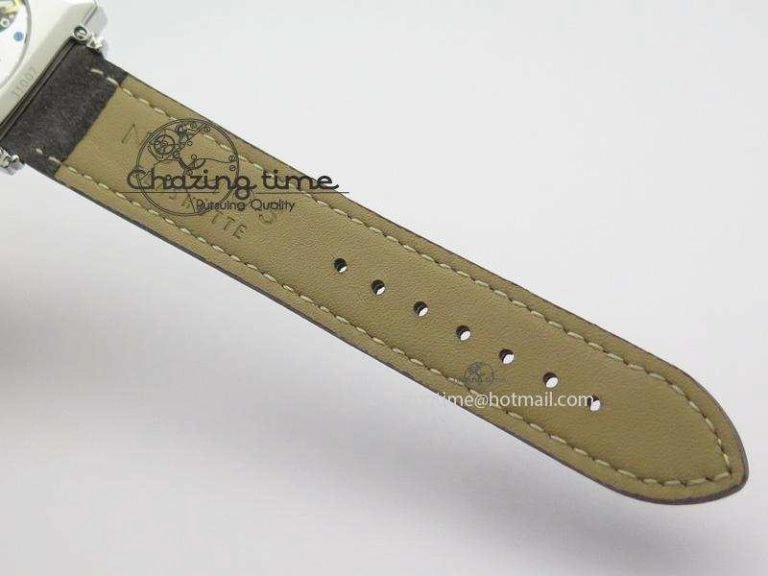 Tetra SS Grey Dial On Grey Leather Strap A2813