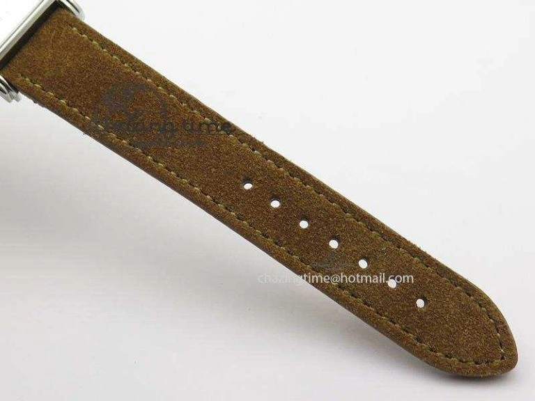 Tetra SS White Dial On Brown Leather Strap A2813